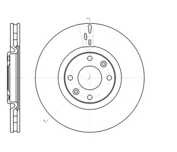 Спирачен диск вентилиран Ø302mm за PEUGEOT 308 (T7) от 2007 до 2013