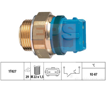 Термошалтер, вентилатор на радиатора EPS 1.850.201 за CITROEN ZX (N2) комби от 1993 до 1999