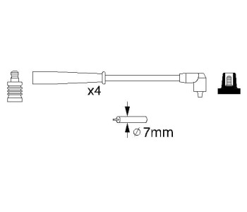 Комплект запалителни кабели BOSCH за CITROEN XM (Y3) комби от 1989 до 1994