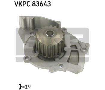 Водна помпа SKF VKPC 83643 за FIAT SCUDO (270, 272) товарен от 2007