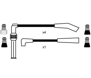 Комплект запалителни кабели NGK за PEUGEOT 405 I (15E) комби от 1987 до 1992