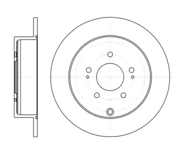 Спирачен диск плътен Ø302mm за CITROEN C-CROSSER (EP) от 2007 до 2012