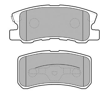 Комплект спирачни накладки DELPHI за MITSUBISHI ASX (GA_W_) от 2010 до 2018