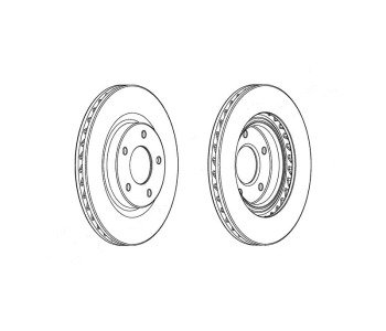 Спирачен диск вентилиран Ø294mm FERODO за MITSUBISHI ASX (GA_W_) от 2010 до 2018