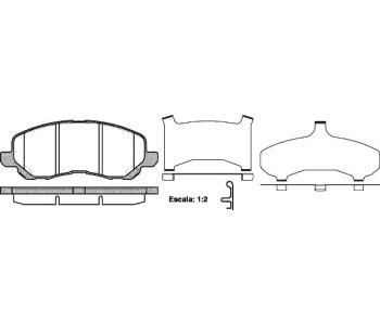 Комплект спирачни накладки ROADHOUSE за CITROEN C4 AIRCROSS от 2012 до 2017
