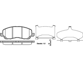 Комплект спирачни накладки ROADHOUSE за MITSUBISHI OUTLANDER II (CW_W) от 2006 до 2012