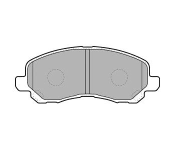 Комплект спирачни накладки DELPHI за MITSUBISHI ASX (GA_W_) от 2010 до 2018