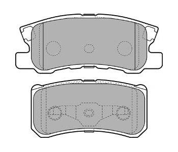 Комплект спирачни накладки DELPHI за CITROEN C4 AIRCROSS от 2012 до 2017