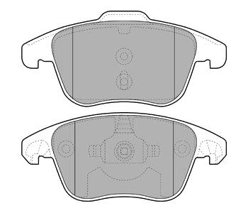 Комплект спирачни накладки DELPHI за CITROEN DS5 от 2011 до 2015