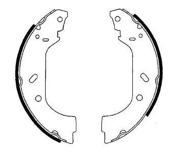 Комплект спирачни челюсти DELPHI за CITROEN JUMPY I (BU, BV, BW, BX) платформа от 1999 до 2006