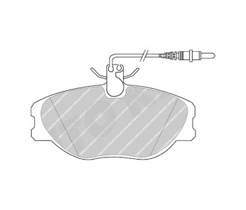 Комплект спирачни накладки FERODO THERMO QUIET за CITROEN EVASION (22, U6) от 1994 до 2002