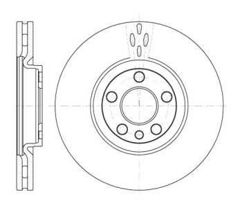 Спирачен диск вентилиран Ø285mm за FIAT ULYSSE II (179) от 2002 до 2011
