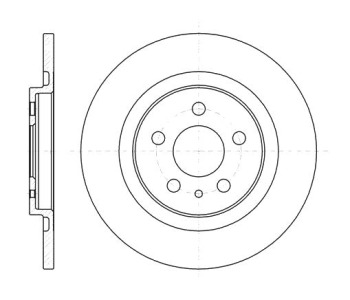 Спирачен диск плътен Ø272mm за CITROEN C8 (EA, EB) от 2002 до 2014
