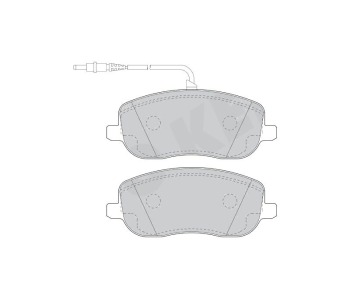 Комплект спирачни накладки FERODO THERMO QUIET за CITROEN C8 (EA, EB) от 2002 до 2014