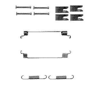 Комплект принадлежности, спирани челюсти DELPHI за FIAT PUNTO GRANDE EVO (199) от 2008 до 2012