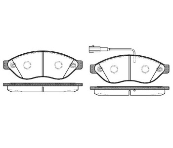 Комплект спирачни накладки ROADHOUSE за FIAT DUCATO (250) платформа от 2006