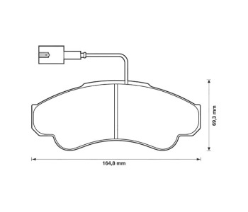 Комплект спирачни накладки JURID за CITROEN JUMPER II (244) платформа от 2002 до 2006