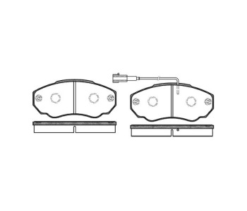 Комплект спирачни накладки ROADHOUSE за CITROEN JUMPER II (244) товарен от 2002 до 2006