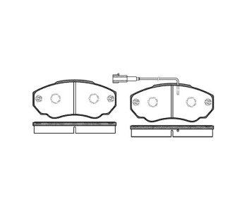 Комплект спирачни накладки ROADHOUSE за CITROEN JUMPER II (244) платформа от 2002 до 2006