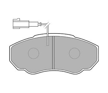 Комплект спирачни накладки DELPHI за CITROEN JUMPER II (244, Z) пътнически от 2002 до 2006