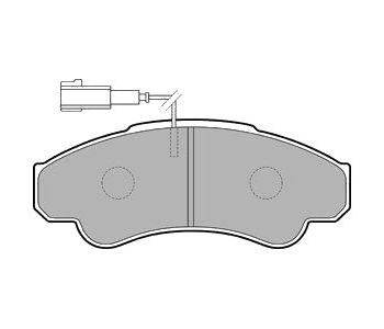 Комплект спирачни накладки DELPHI за CITROEN JUMPER I (230P) пътнически от 1994 до 2002