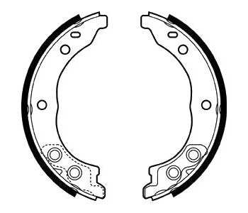 Комплект спирачни челюсти, ръчна спирачка DELPHI за CITROEN JUMPER II (244) товарен от 2002 до 2006