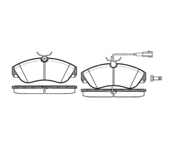 Комплект спирачни накладки ROADHOUSE за CITROEN JUMPER I (230) платформа от 1994 до 2002
