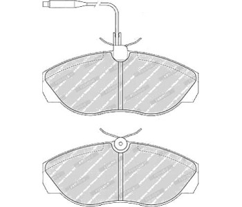 Комплект спирачни накладки FERODO SL (Target) за CITROEN JUMPER II (244) товарен от 2002 до 2006