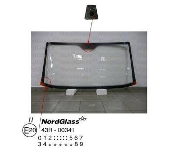 Челно стъкло NordGlass за FIAT DUCATO (230) пътнически от 1994 до 2002