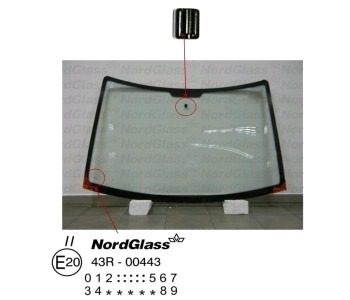 Челно стъкло NordGlass за PEUGEOT EXPERT (224) пътнически от 1995 до 2006
