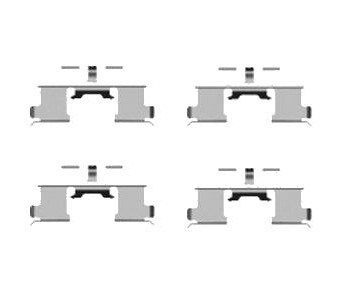 Комплект принадлежности дискови накладки DELPHI за SUZUKI ALTO (FF) от 2004 до 2009