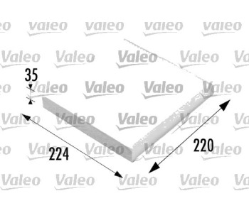 Филтър купе (поленов филтър) VALEO за CITROEN BERLINGO (MF) пътнически от 1996 до 2011