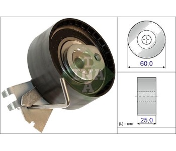 Обтяжна ролка, ангренаж INA 531 0572 10 за CITROEN C3 I (FC) от 2002 до 2009