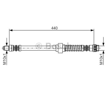 Спирачен маркуч BOSCH за CITROEN BERLINGO (M) товарен от 1996 до 2011
