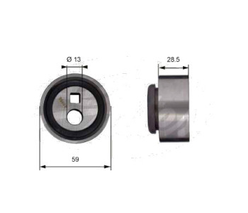 Обтяжна ролка, ангренаж GATES T41130 за CITROEN AX (ZA-_) от 1986 до 1991