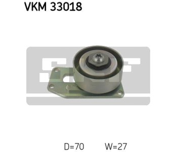 Обтящна ролка, пистов ремък SKF VKM 33018 за PEUGEOT 206 (2E/K) комби от 2002 до 2009