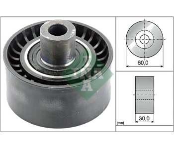 Паразитна/ водеща ролка, пистов ремък INA 532 0538 10 за CITROEN C4 I (LC) от 2004 до 2011
