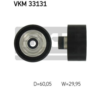 Паразитна/ водеща ролка, пистов ремък SKF VKM 33131 за PEUGEOT 206 CC (2D) кабрио от 2000 до 2009