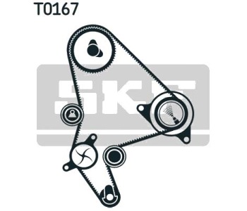 Водна помпа+ к-кт ангренажен ремък SKF VKMC 03247 за CITROEN C4 I (LC) от 2004 до 2011