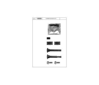Комплект водещи втулки, спирачни стреми QUICK BRAKE за RENAULT MEGANE II (BM0/1_, CM0/1_) хечбек от 2001 до 2012