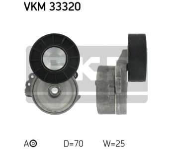 Обтящна ролка, пистов ремък SKF VKM 33320 за PEUGEOT 308 (T7) от 2007 до 2013