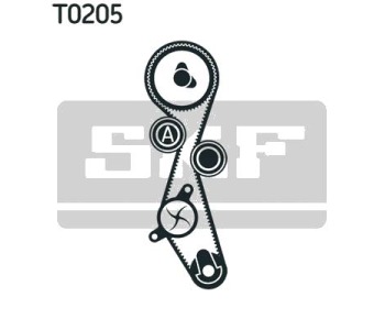 Водна помпа+ к-кт ангренажен ремък SKF VKMC 03305 за FIAT ULYSSE II (179) от 2002 до 2011