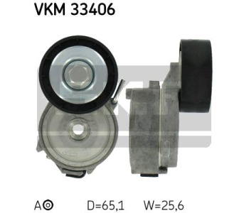 Обтящна ролка, пистов ремък SKF VKM 33406 за CITROEN C-CROSSER (EP) от 2007 до 2012