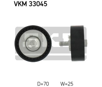 Паразитна/ водеща ролка, пистов ремък SKF VKM 33045 за CITROEN C8 (EA, EB) от 2002 до 2014