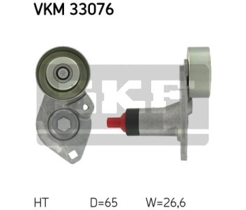 Обтящна ролка, пистов ремък SKF VKM 33076 за CITROEN C5 II (RC) от 2004 до 2008