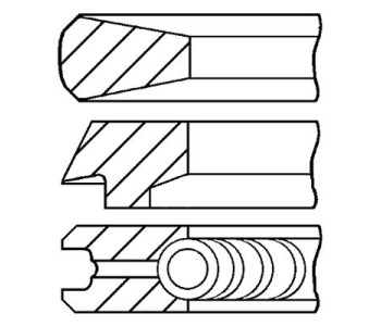 Комплект сегменти (+0,60mm) GOETZE за FIAT DUCATO (230) товарен от 1994 до 2002
