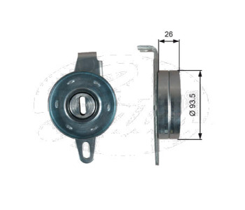 Обтящна ролка, пистов ремък GATES T36023 за CITROEN JUMPER I (230) платформа от 1994 до 2002