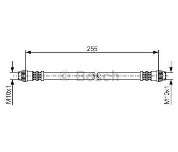 Спирачен маркуч BOSCH за CITROEN BERLINGO (M) товарен от 1996 до 2011
