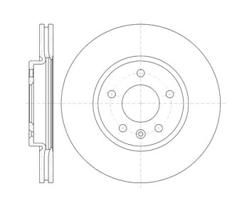 Спирачен диск вентилиран Ø300mm за OPEL ASTRA J (P10) хечбек от 2009 до 2015