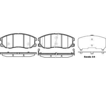 Комплект спирачни накладки ROADHOUSE за CHEVROLET CAPTIVA (C100, C140) от 2006 до 2011
